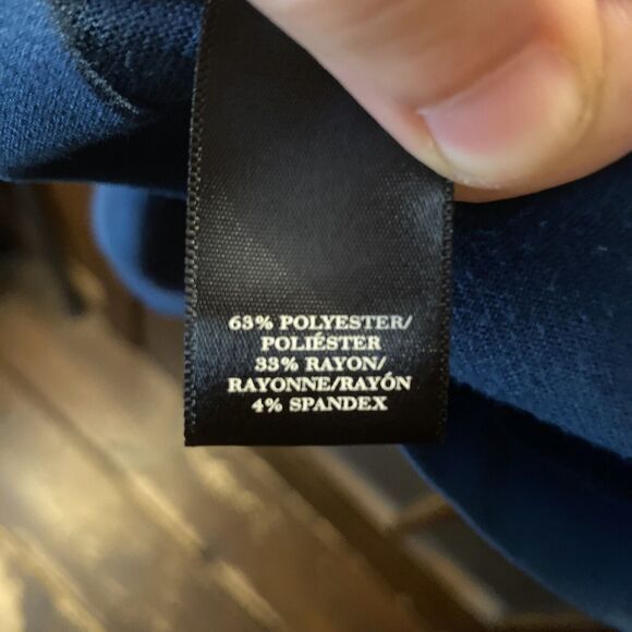 Ann Taylor Loft Petites Ladies 0P Blue Sleeveless Back Zip Dress - Picture 9 of 9